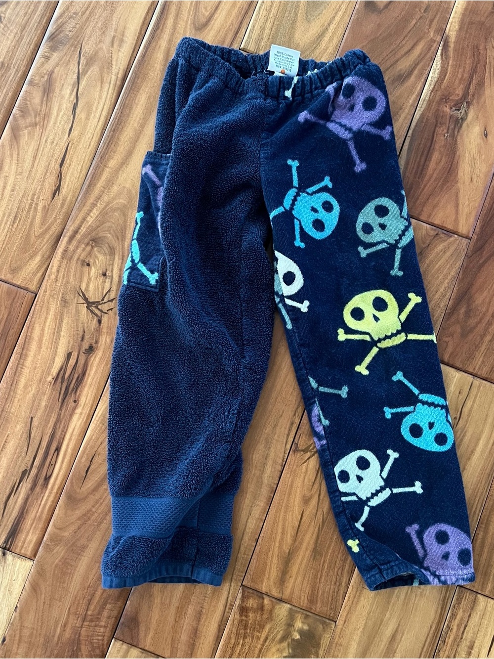 Kiki’s Nation Kids Navy Skull Towel Pants